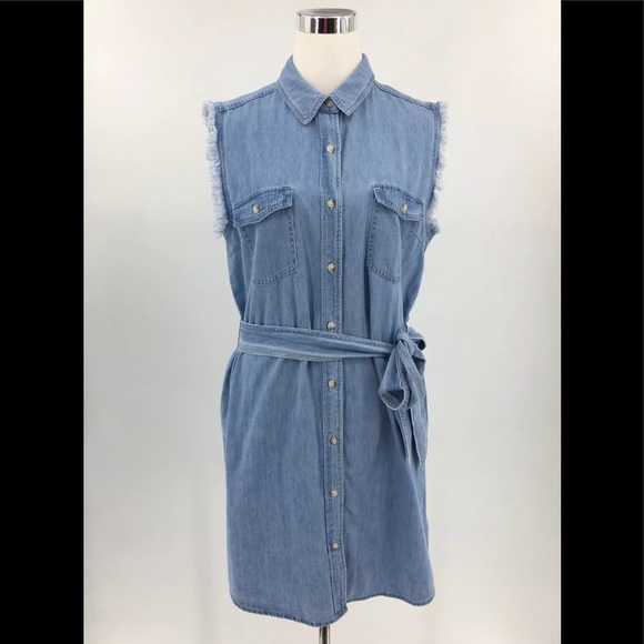 7 For All Mankind Dresses & Skirts - NWT 7 For All Mankind JAPANESE FABRIC Chambray‎ Dress Size: LARGE